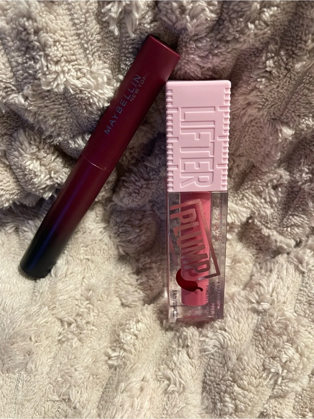 Maybelline Lifter Lip Plump Gloss and Maybelline Sensational Lipstick